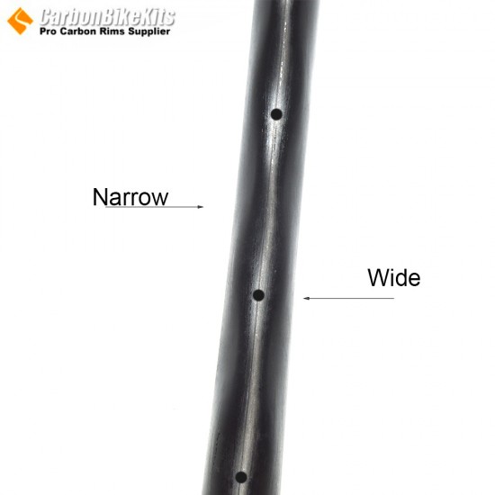 Wave Shape 700C 68x31mm Carbon Tubeless Hooked/Hookless/Tubular Road Bike Rim